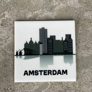 Tegeltje Amsterdam skyline