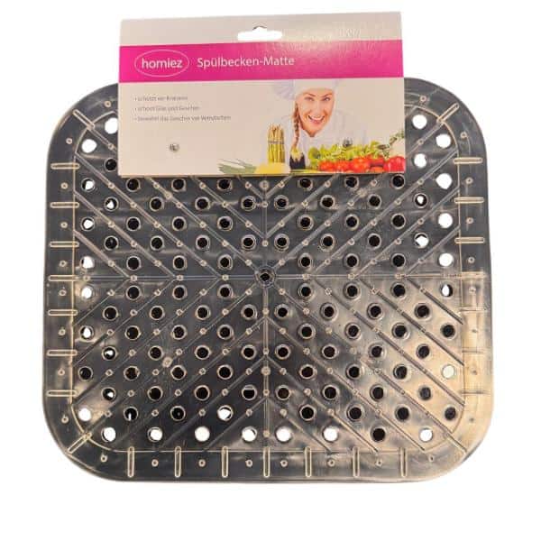 Gootsteenmat transparant 28x30cm - Afbeelding 2