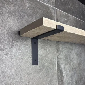 Plankdrager L vorm down mat zwart