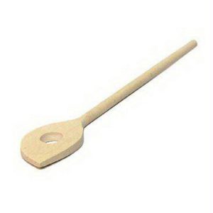 Pollepel met gat hout