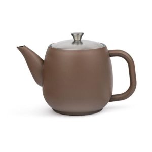 Theepot dubbelw. Vera bruin  0,9 ltr. Bredemeijer