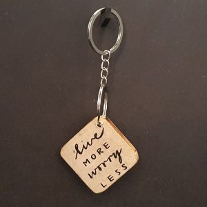 Sleutelhanger live more worry less