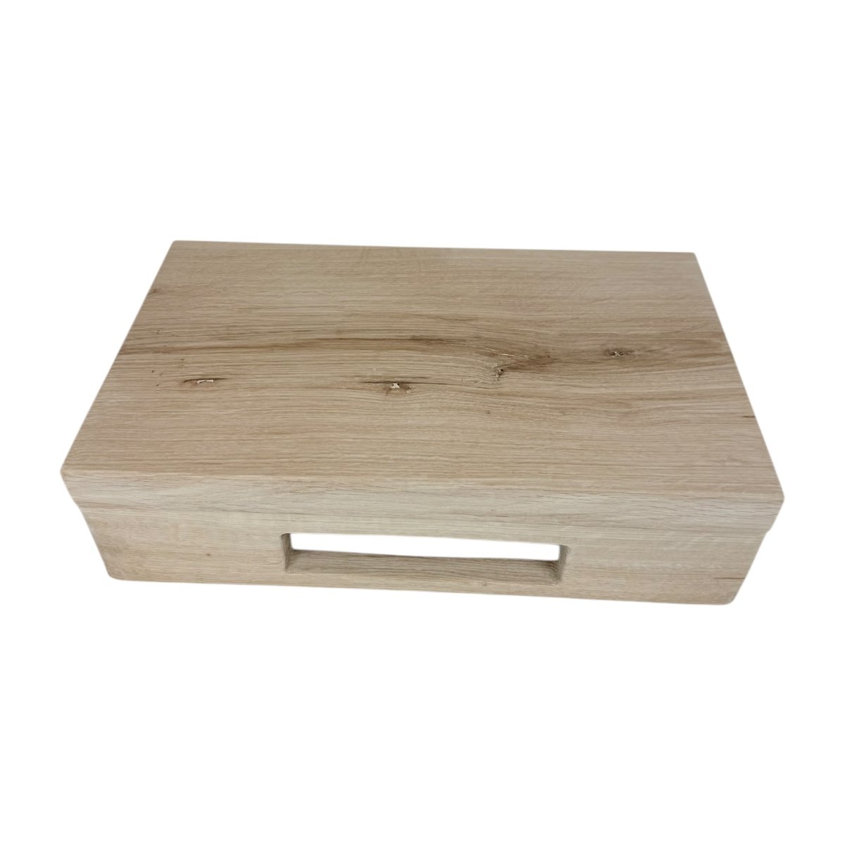 Eiken fonteinplank met handdoekhouder - Afbeelding 8