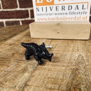 Knopje Dino zwart