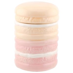 Aardewerk opbergbakje macaron 10x10x15cm)