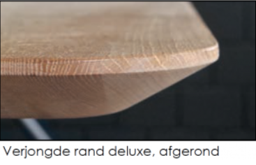 Lux eiken tafelblad 3 cm verjongd - Afbeelding 3