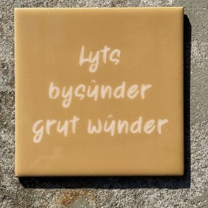 Tegeltje lyts bysunder grut wunder