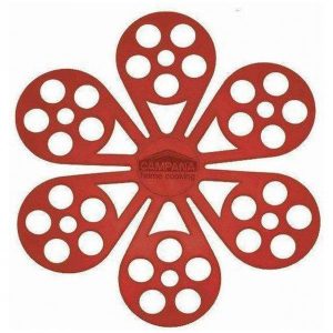 Stapelaars koekenpan rood 2stuks Campana