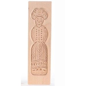 Speculaasplank pop vrouw 33x11cm