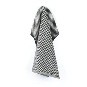 Handdoek Small Check Black Bunzlau Castle