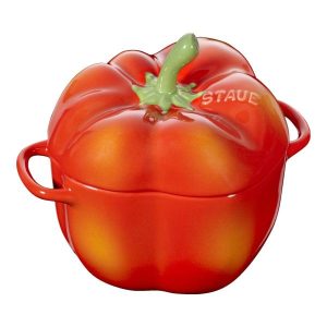 Paprika cocotte 11cm oranje Staub