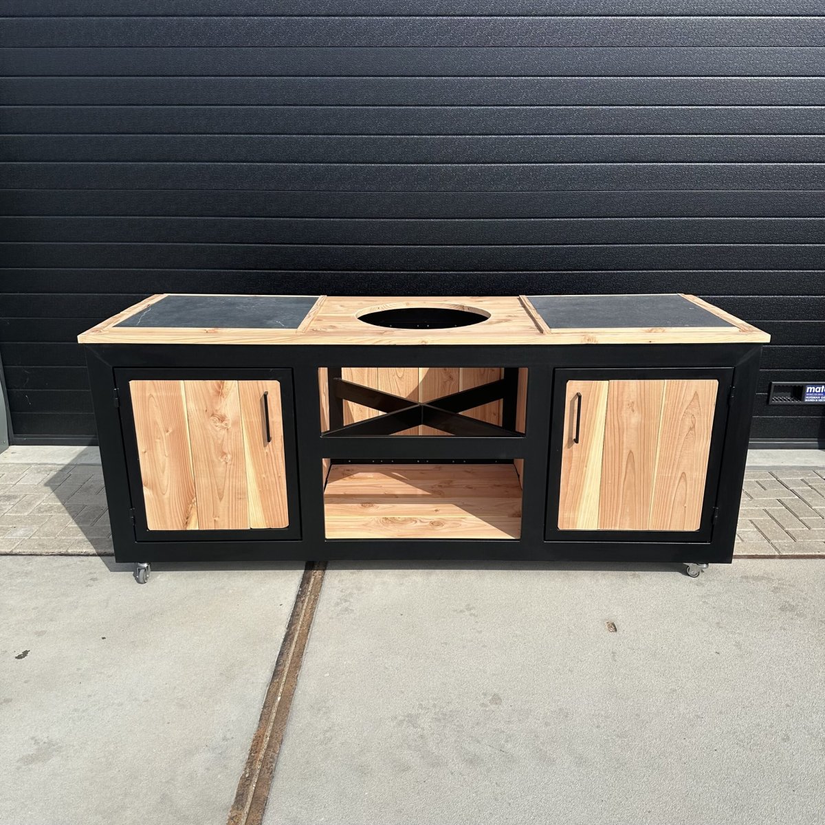 Buitenkeuken stalen frame Douglashout - Afbeelding 9