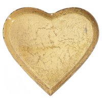 Metalen tray hart peach